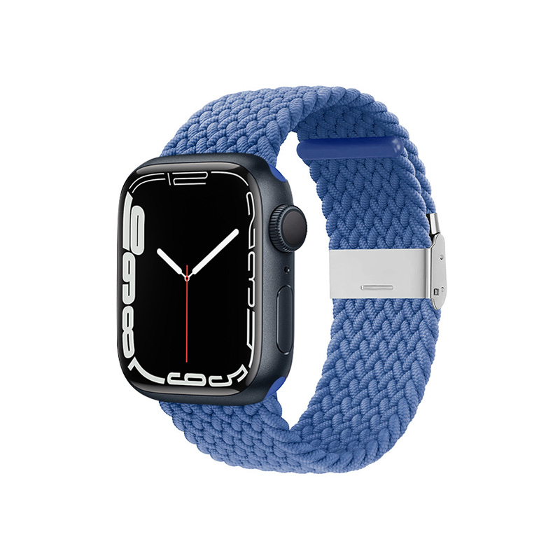 Crong Wave Band braided strap for Apple Watch 44 / 45 / 46 / 49 mm, blue