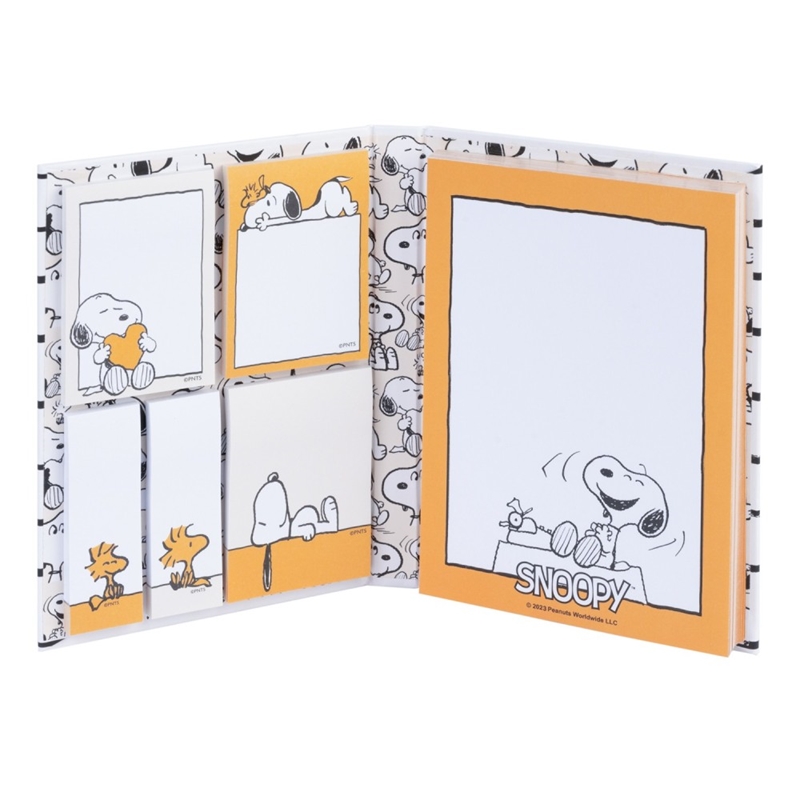 Snoopy Lazy Days A6 -muistilappusetti, 6 lehtiötä