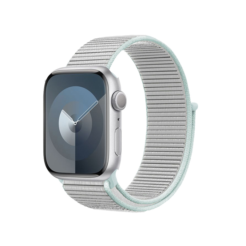 Crong Nylon Sport strap for Apple Watch 38 / 40 / 41 mm and 42 mm (Series 10 / 11), pastel grey