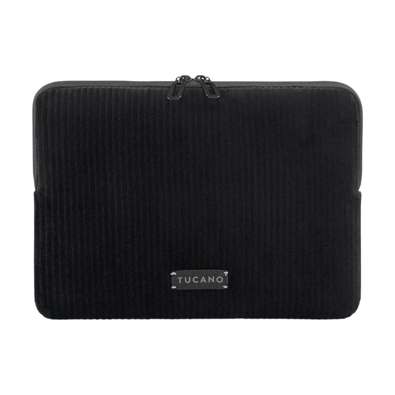 Tucano Velluto 2 neoprene sleeve with velvet exterior for 13-inch MacBook Air/Pro and 12-inch laptops, black