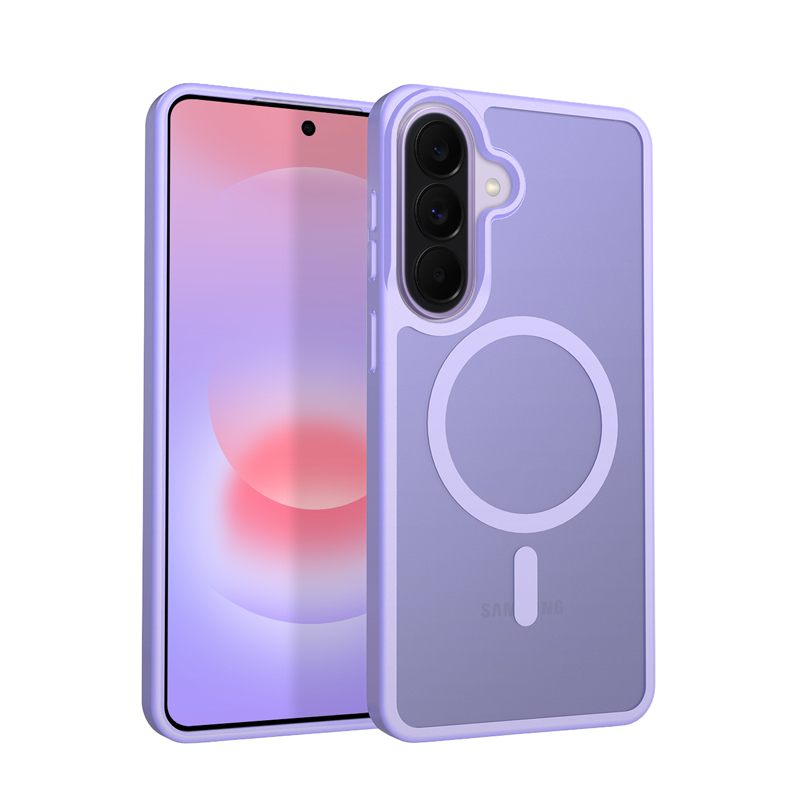 Crong Hybrid Matte Magnetic MagSafe case for Samsung Galaxy A36 / A37, lavender