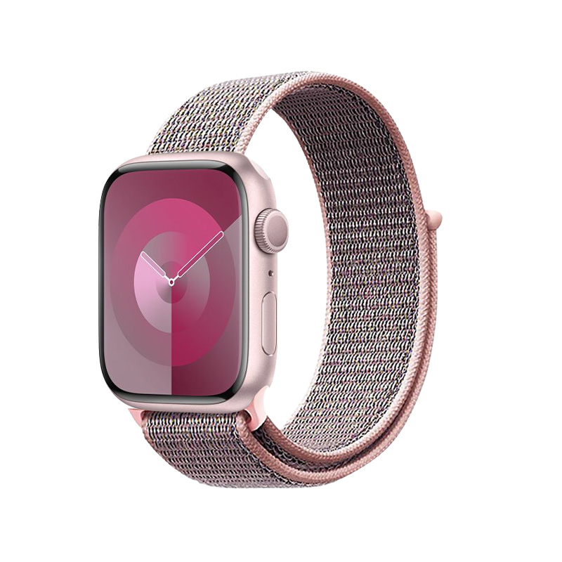 Crong Nylon Sport strap for Apple Watch 38 / 40 / 41 / 42 mm, light pink