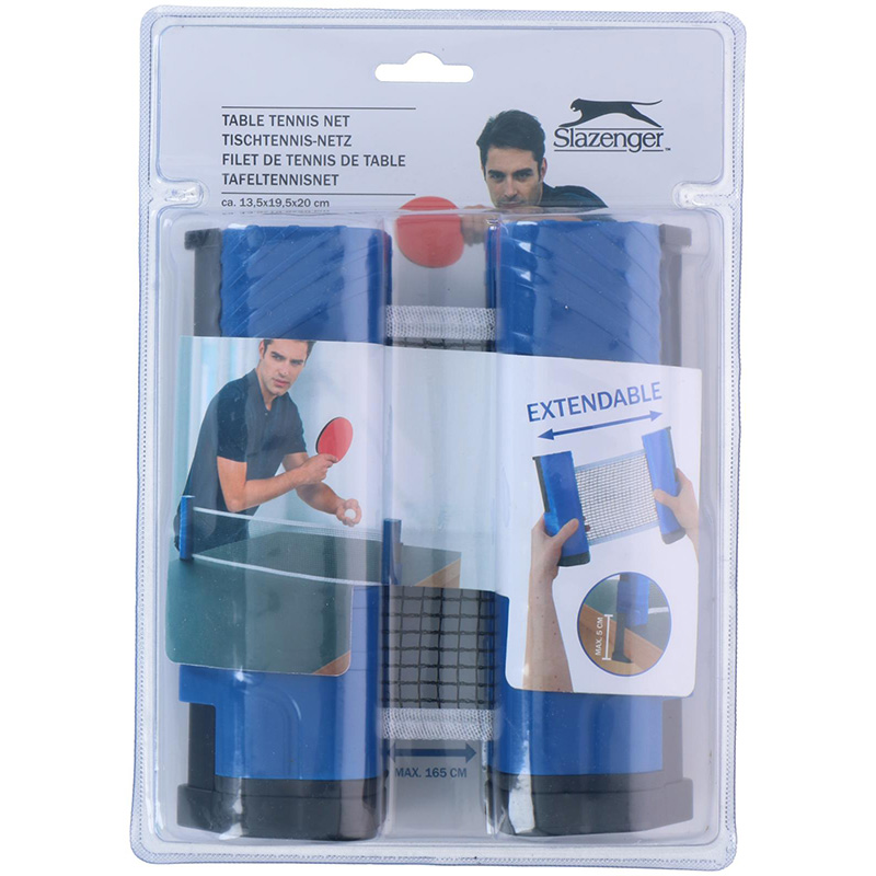 Slazenger säädettävä pöytätennisverkko, sininen / musta