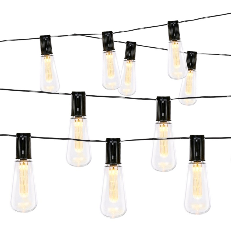 Grundig solar LED string lights, 10 bulbs, 3.35 m