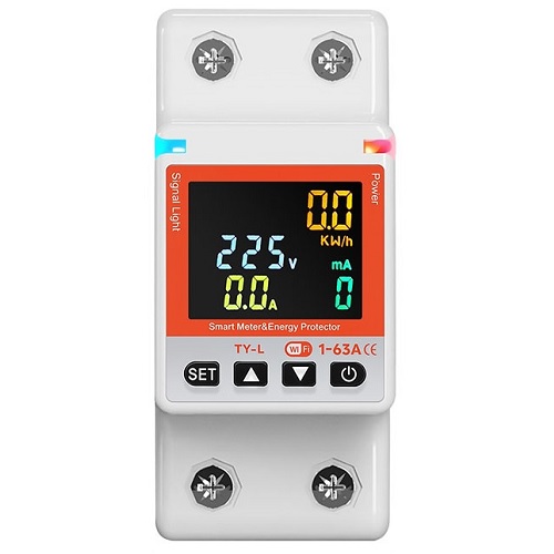 Smart Energy Sensor, 2P+N, 63A, Wi-Fi, Tuya