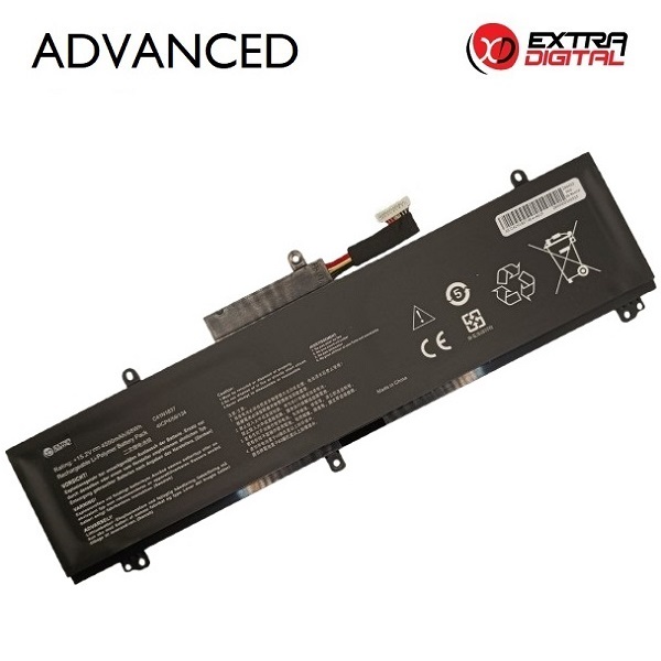 Kannettavan tietokoneen akku ASUS C41N1837, 4500 mAh, Extra Digital Advanced