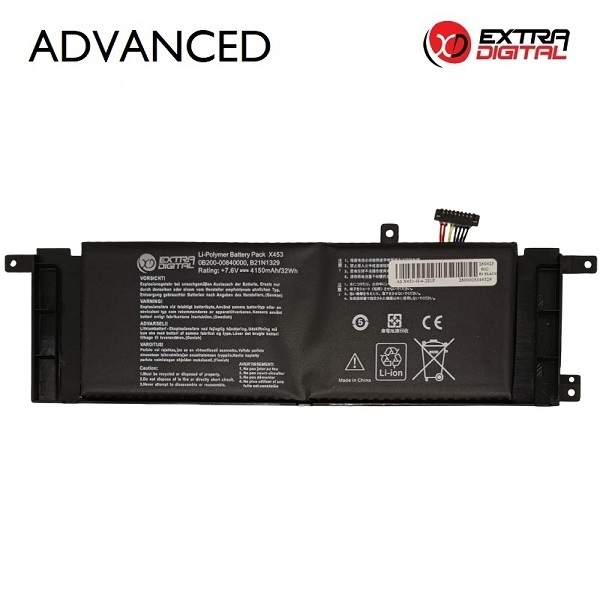 Kannettavan tietokoneen akku ASUS B21N1329, 4150 mAh, Extra Digital Advanced
