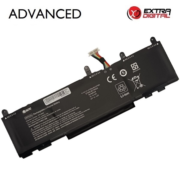 Kannettavan tietokoneen akku HP WP03XL, 4150 mAh, Extra Digital Advanced