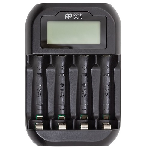 4-Channel Charger with Display for AA/AAA