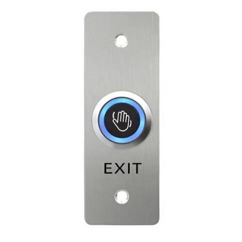 Flush-mounted touchless exit button, 12 V DC, NO/NC/COM