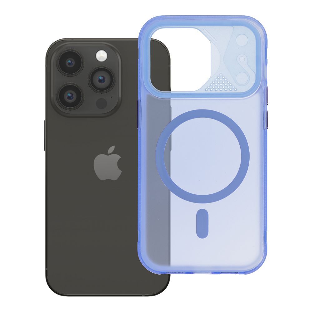 Aurora-suojakuori mallille iPhone 14 Pro, MagSafe-yhteensopiva – sininen