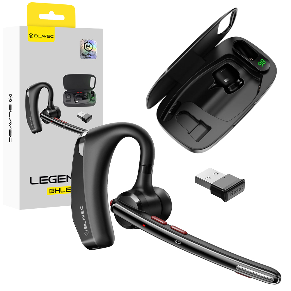Blavec Legend 5 Multipoint Bluetooth-kuulokemikrofoni (BHLE5-B), musta