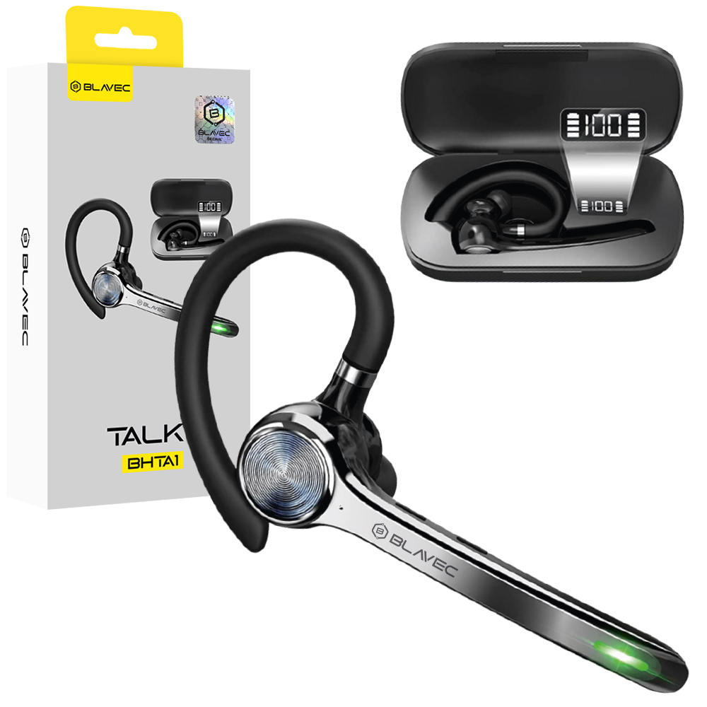 Blavec Talk 1 Multipoint Bluetooth-kuulokemikrofoni (BHTA1-B), musta