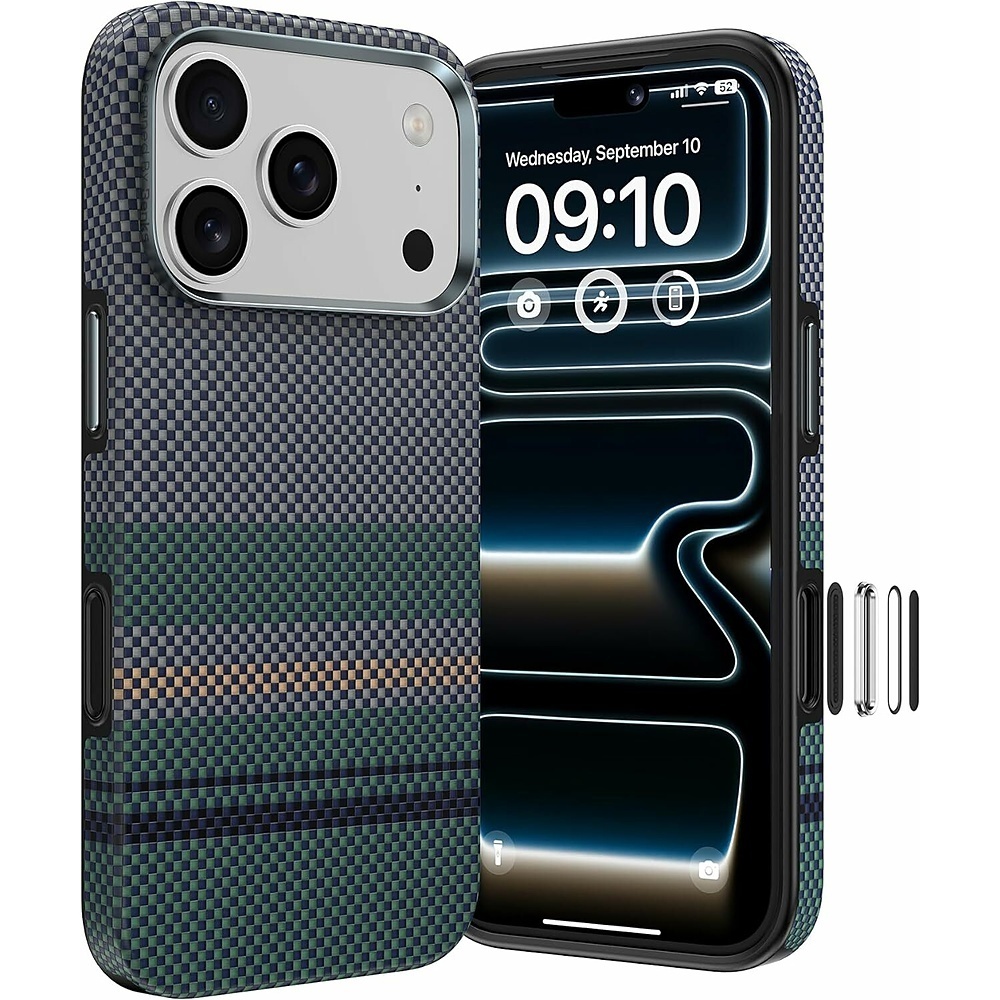 Benks Magnetic Armor Pro Aurora 600D -kevlar-kuori (C.K.FL.AP.SR.A072) iPhone 18 Pro / 17 Pro -puhelimiin, kameran ohjauspainikkeella