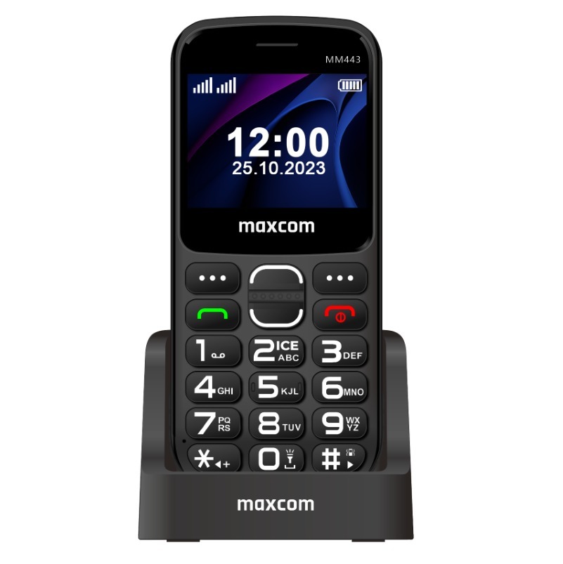 Maxcom MM 443 4G -matkapuhelin, musta