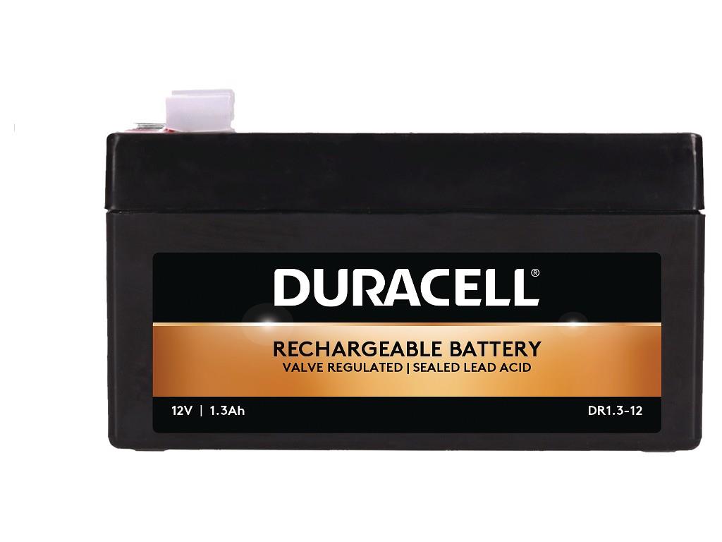 Duracell VRLA-akku (DR1.3-12) – 12 V, 1.3 Ah