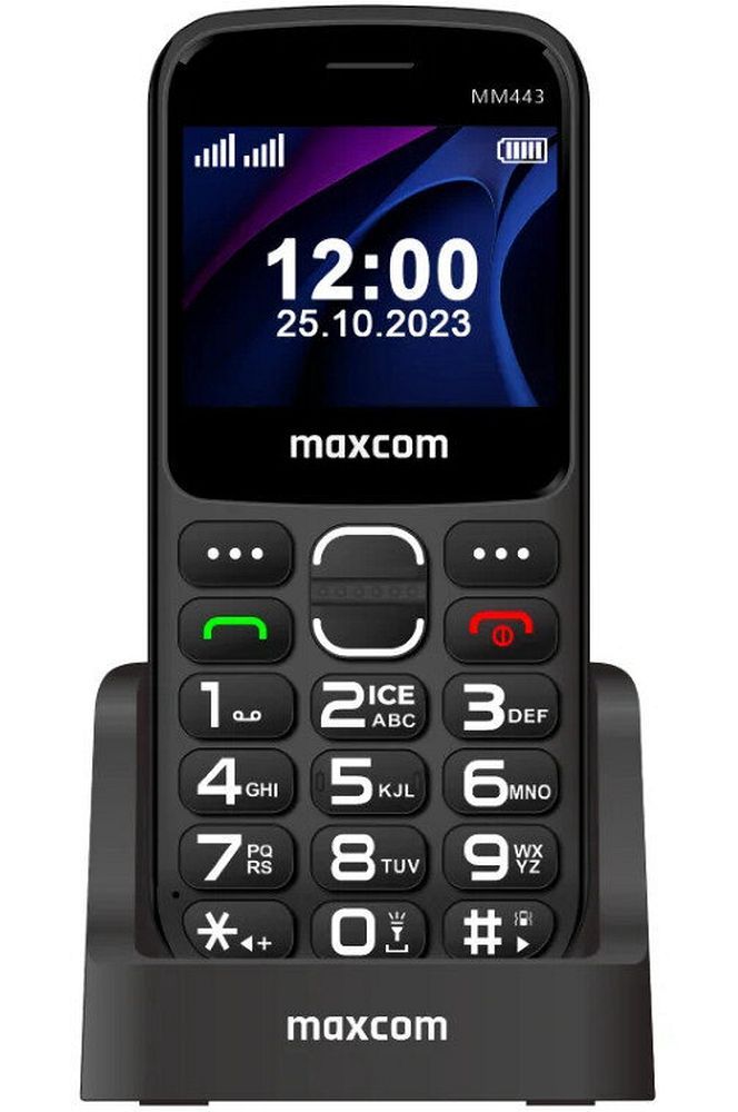 Maxcom MM 443 4G -matkapuhelin, musta