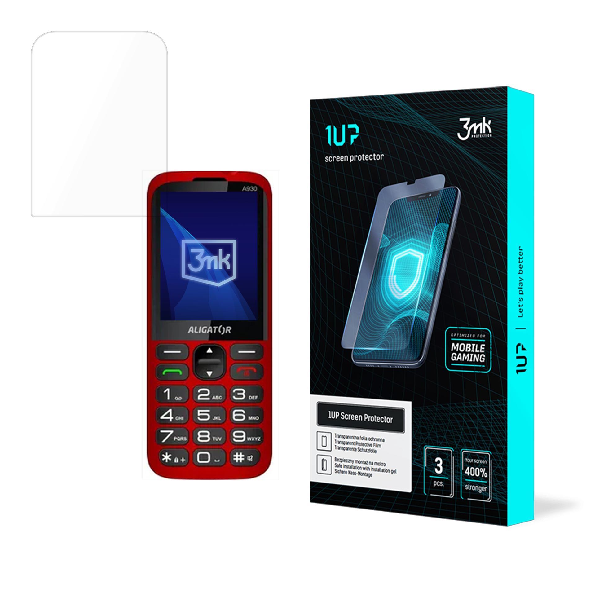 Aligator A930 4G – 3mk 1UP puhelimen näytönsuoja
