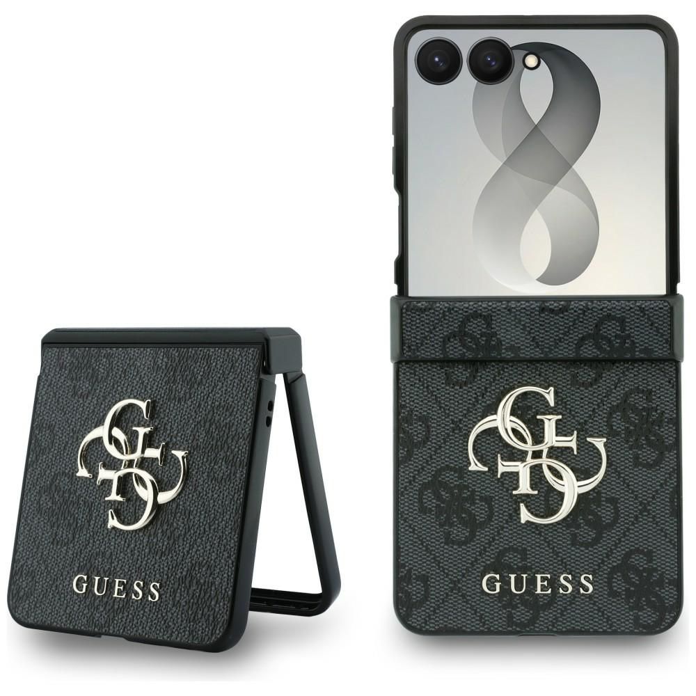 Musta Guess Big 4G Logo -suojakuori Samsung Galaxy Z Flip8 -puhelimelle