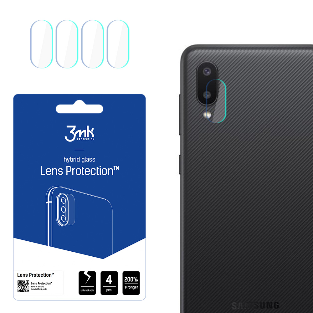 Samsung Galaxy A02 – 3mk Lens Protection kameran linssinsuoja