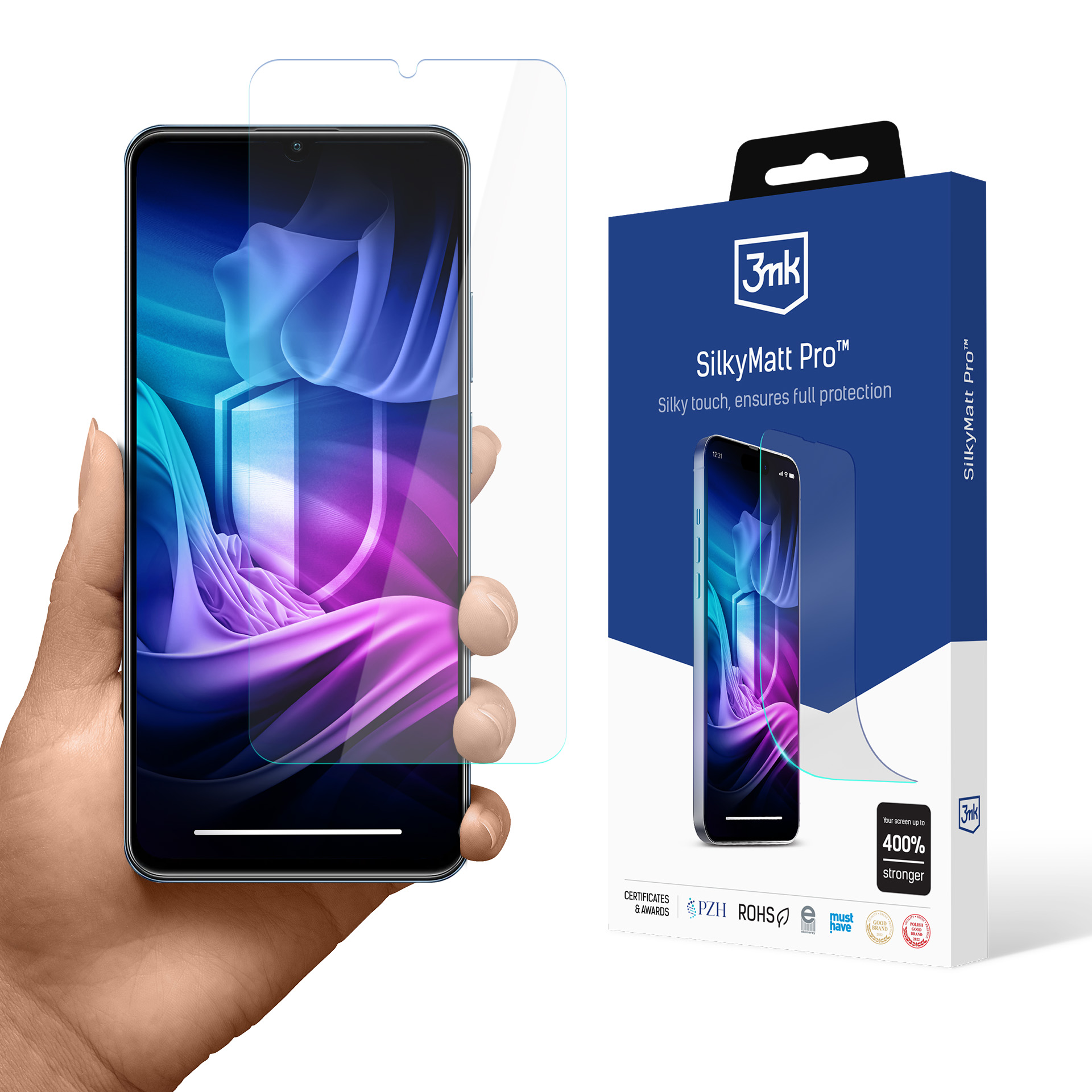 Realme C63 – 3mk Silky Matt Pro puhelimen näytönsuoja