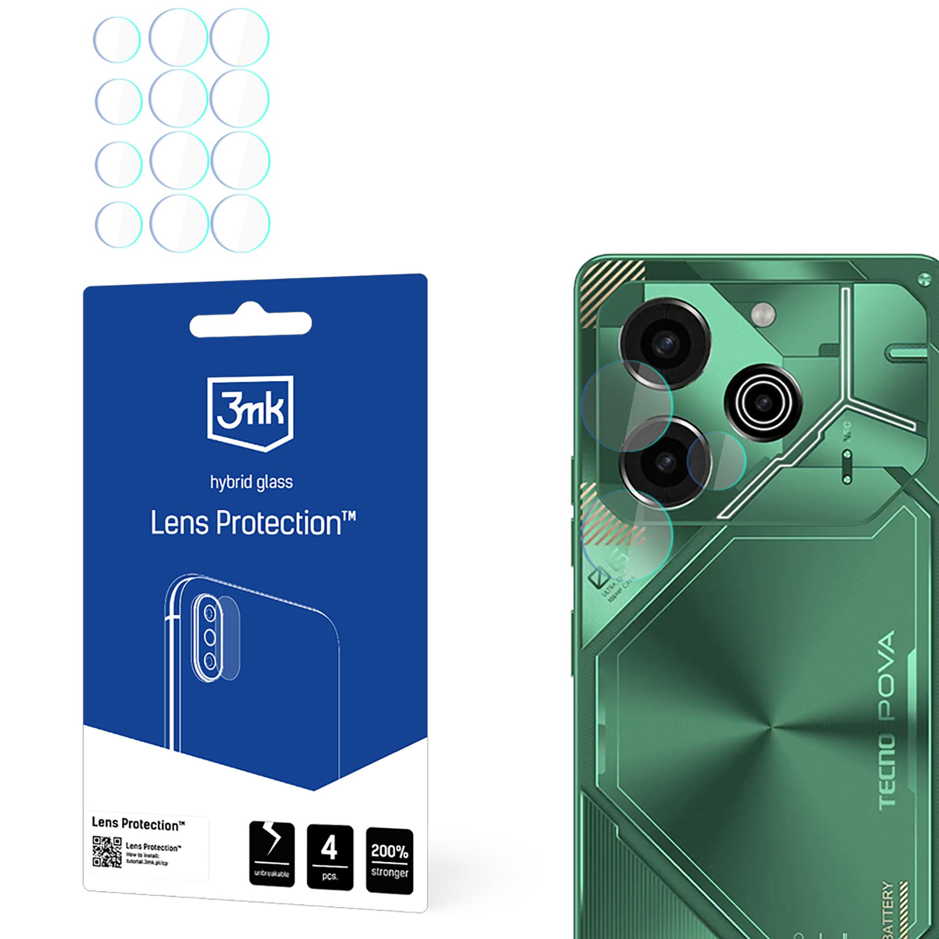 Hybridilasi kameralle 3mk Lens Protection Tecno POVA 6 Pro