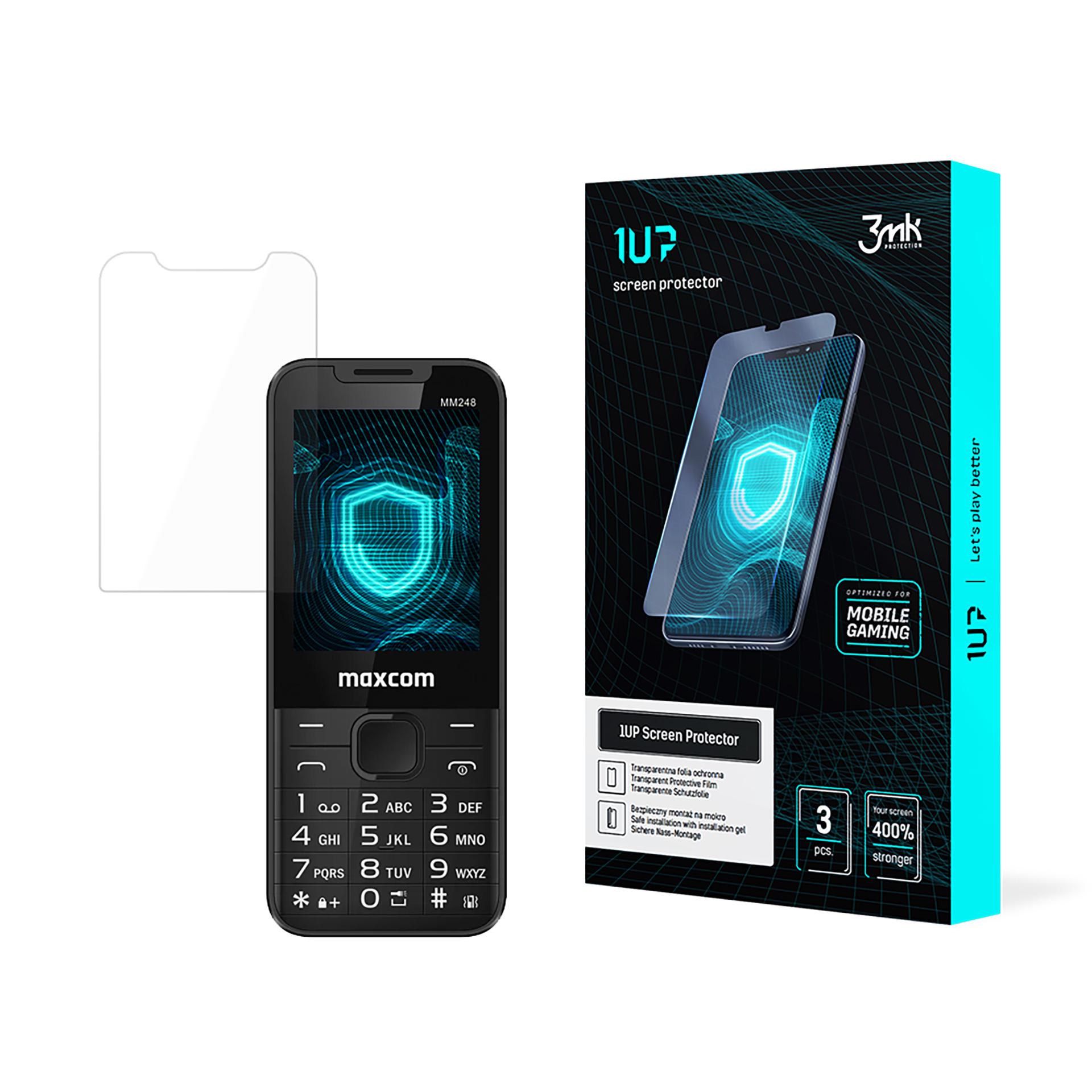 MaxCom MM248 4G – 3mk 1UP puhelimen näytönsuoja