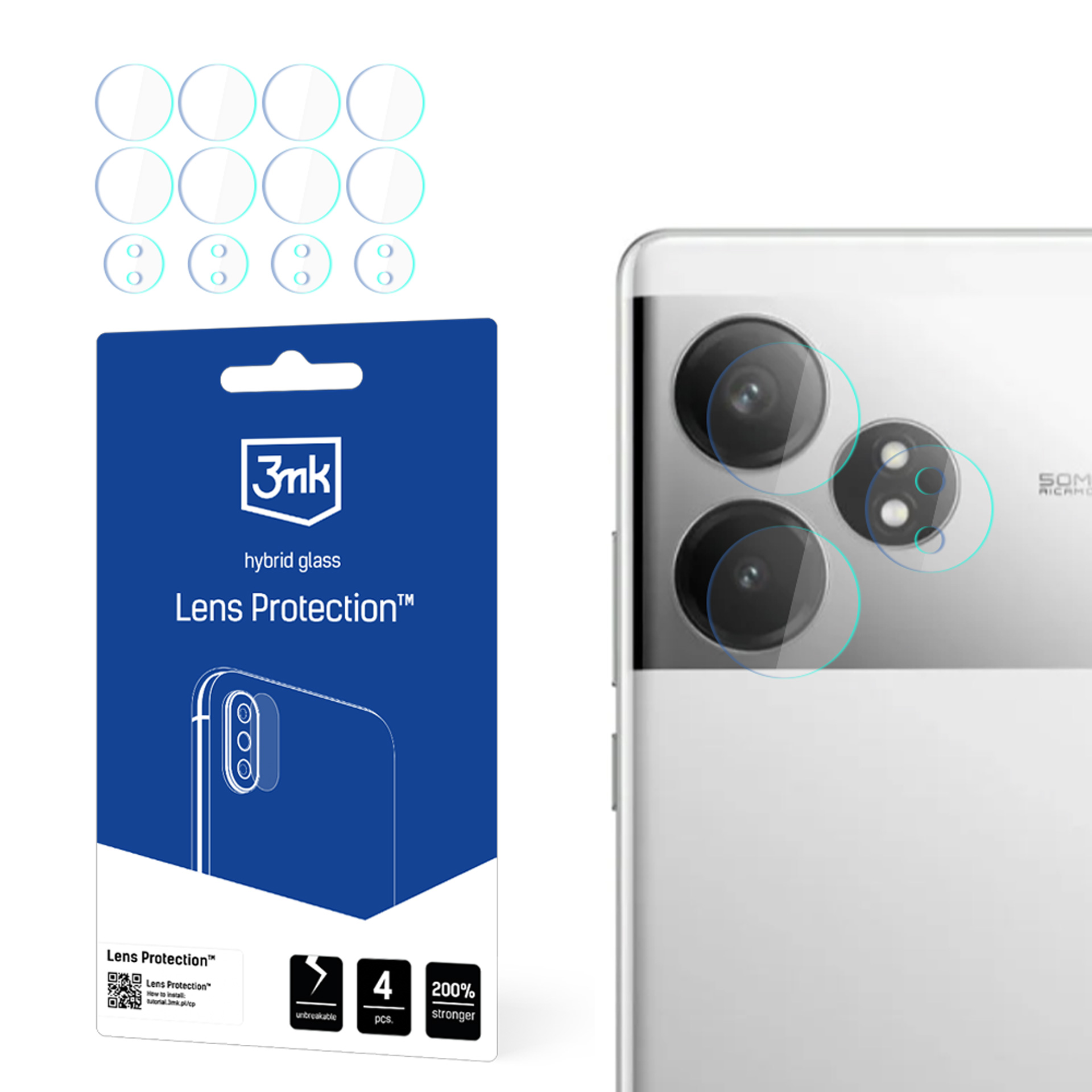 Realme GT Neo 6 / GT Neo 6 SE – 3mk Lens Protection kameran linssinsuoja