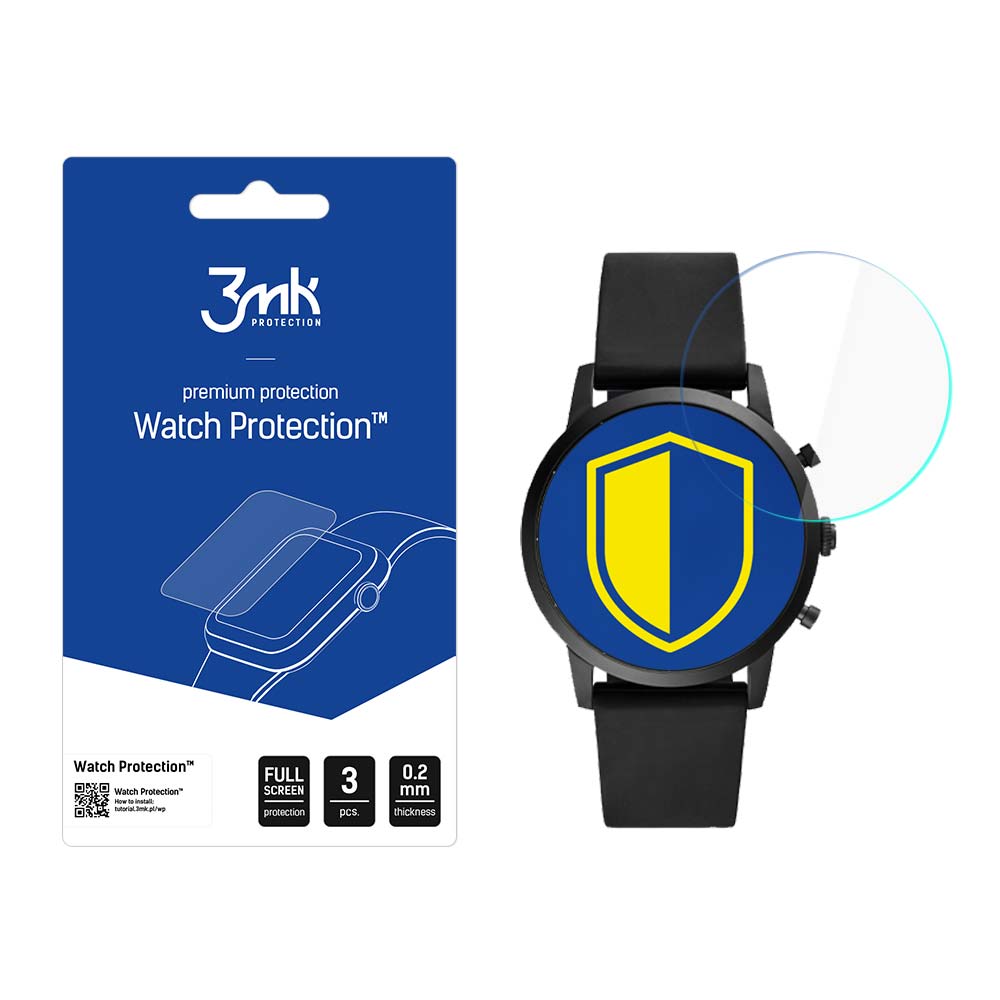 Fossil Collider FTW7010 – 3mk Watch Protection ARC älykellon näytönsuoja