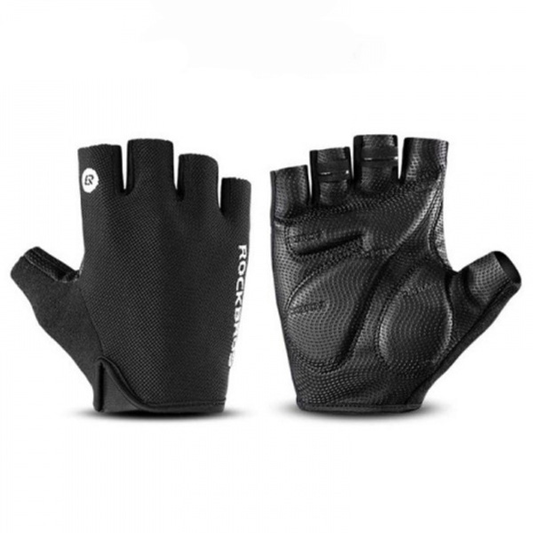 Rockbros S106BK pyöräilyhanskat, koko L, mustat