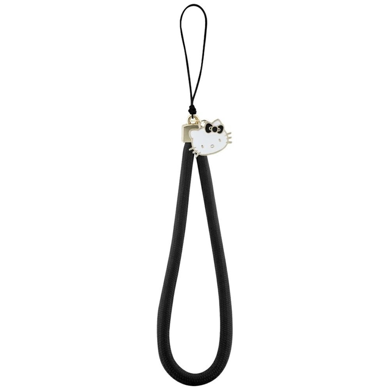 Musta Hello Kitty Nylon Cord Kitty Head -puhelinkoru