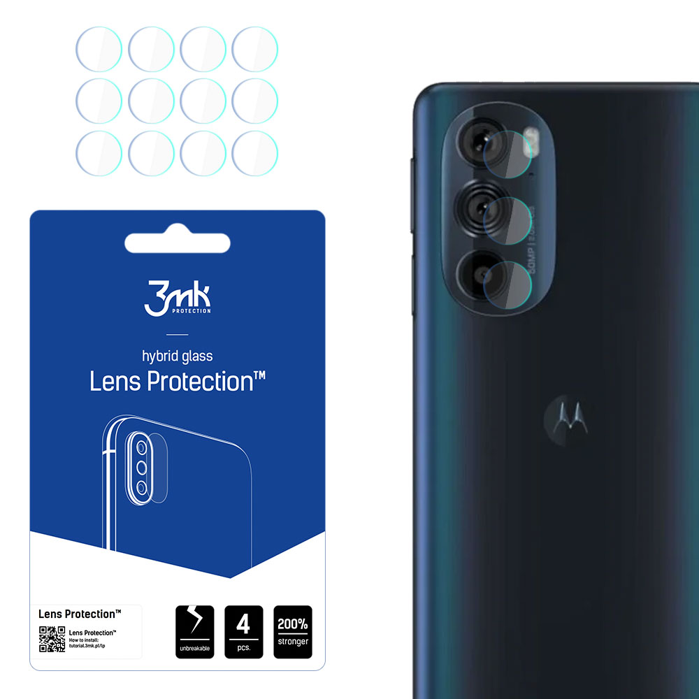 Motorola Edge 30 Pro – 3mk Lens Protection kameran linssinsuoja