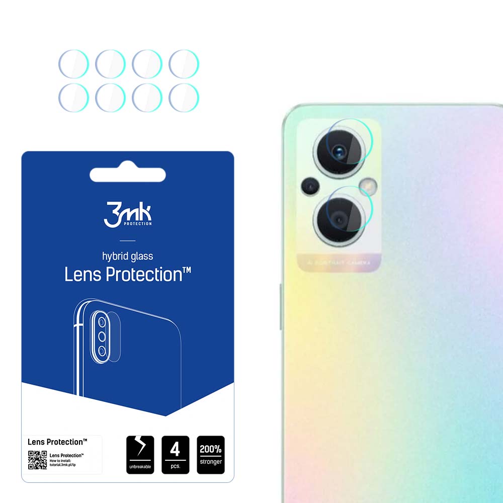 OPPO Reno 7 Lite 5G – 3mk Lens Protection kameran linssinsuoja