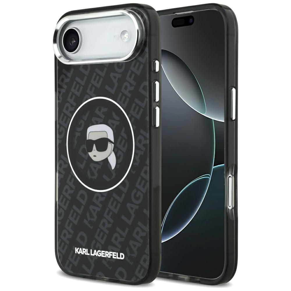 Karl Lagerfeld IML Karl Head Logo MagSafe -suojakuori iPhone 17 Air -mallille, musta
