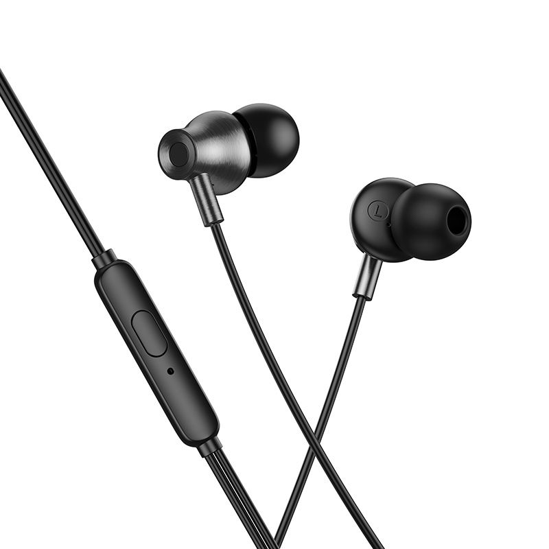 Hoco M119 -langalliset mikrofonilliset kuulokkeet, 3,5 mm:n liitin, mustat