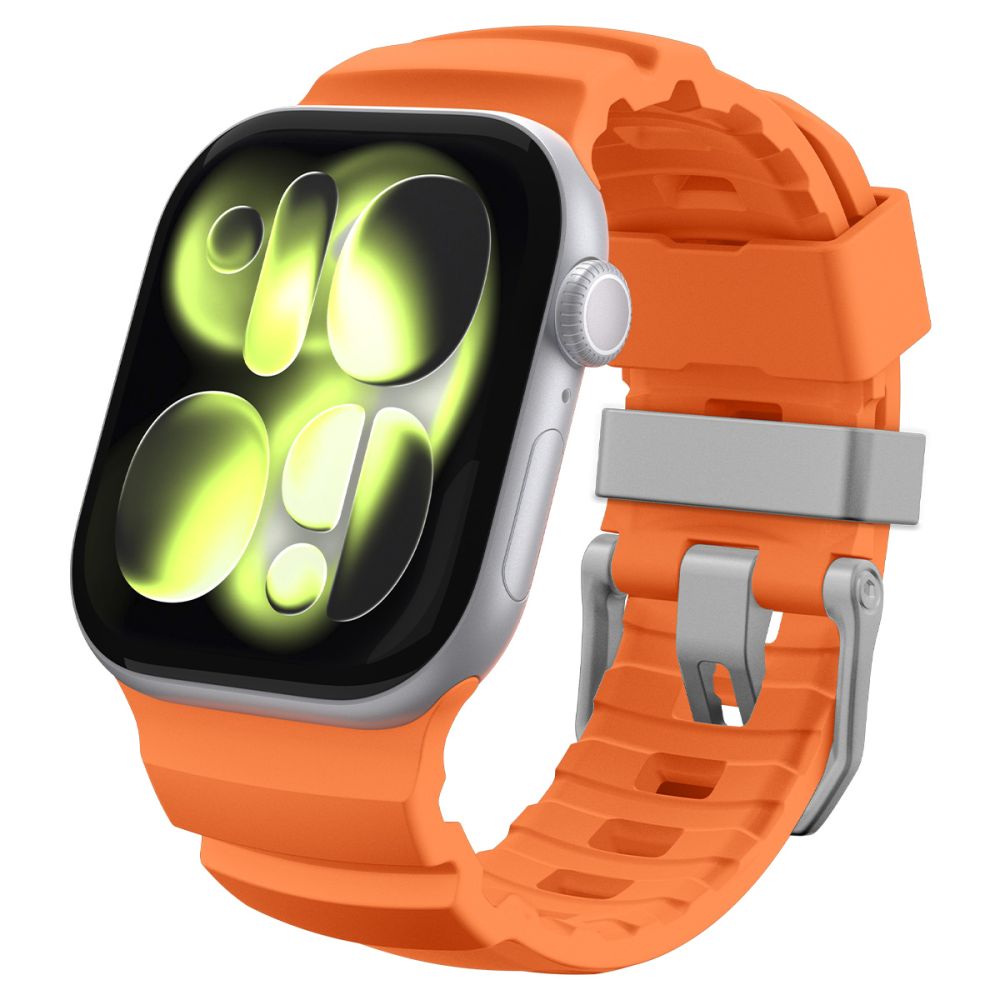 Spigen WBS2 Ranneke Apple Watch 8/9/10/11/SE/Ultra (44/45/46/49 mm) Oranssi