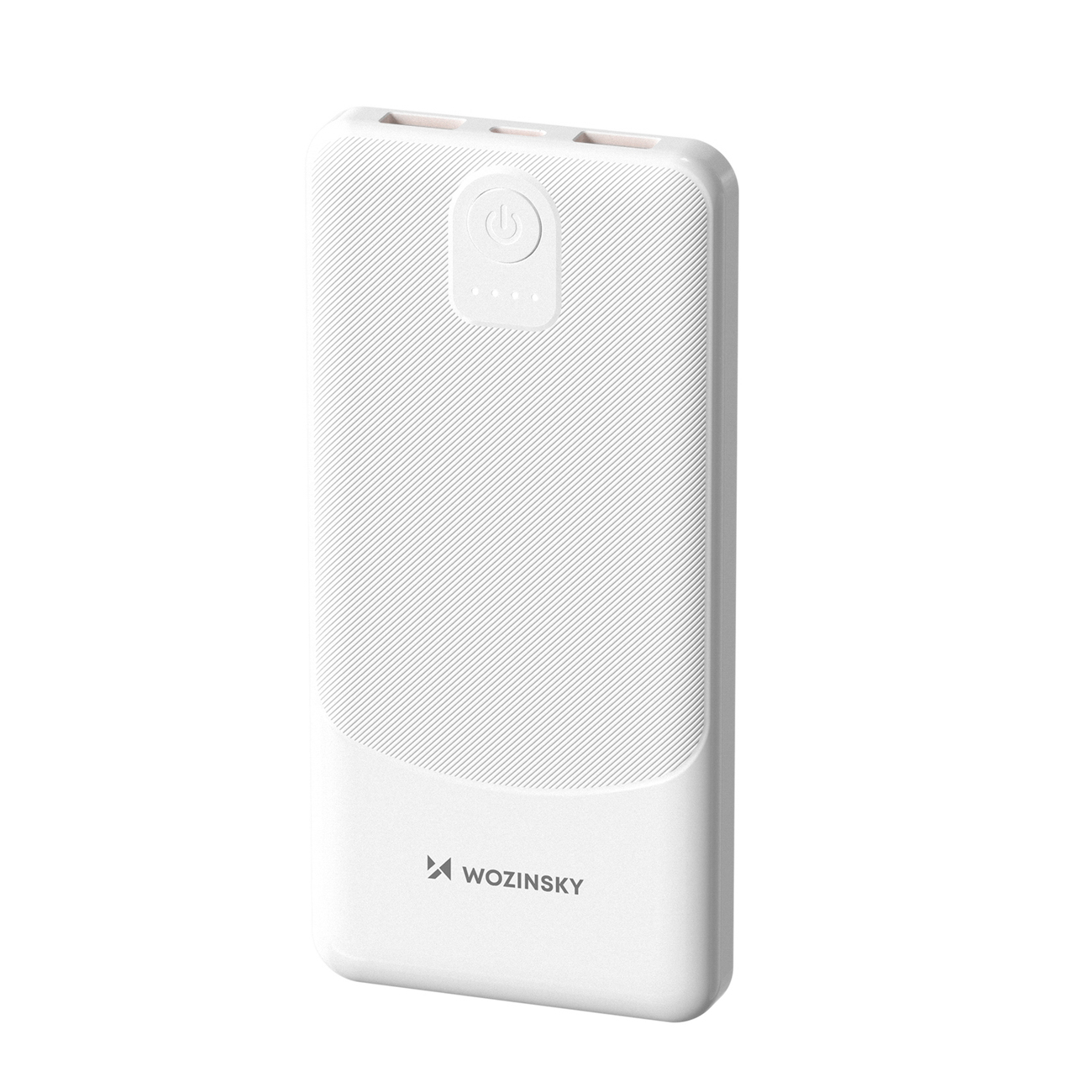 Wozinsky Wpower WPBBK-3 10000 mAh 10W varavirtalähde, 2x USB-A 2A, valkoinen