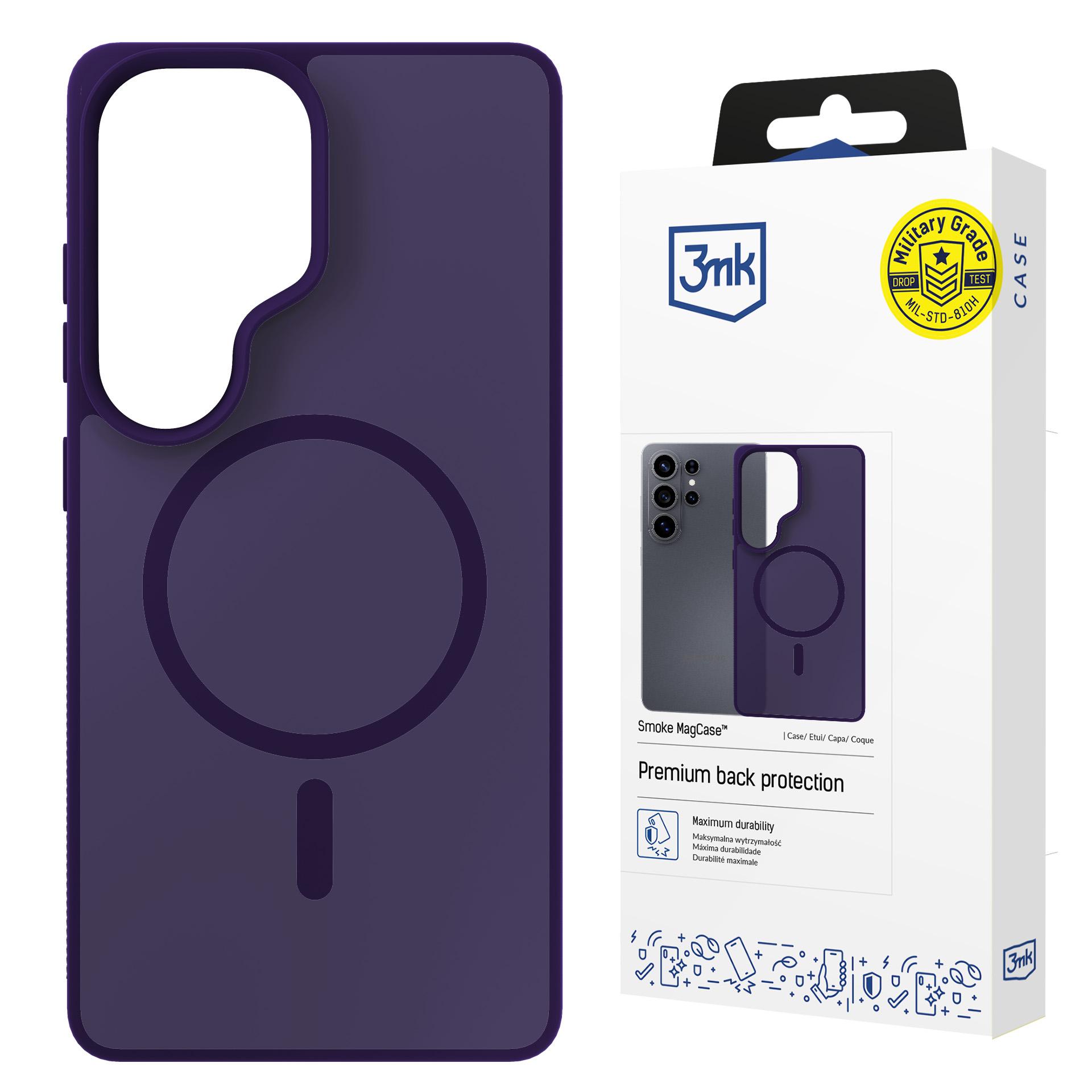 Samsung Galaxy S26 Ultra – 3mk Smoke MagCase violetti puhelimen suojakuori