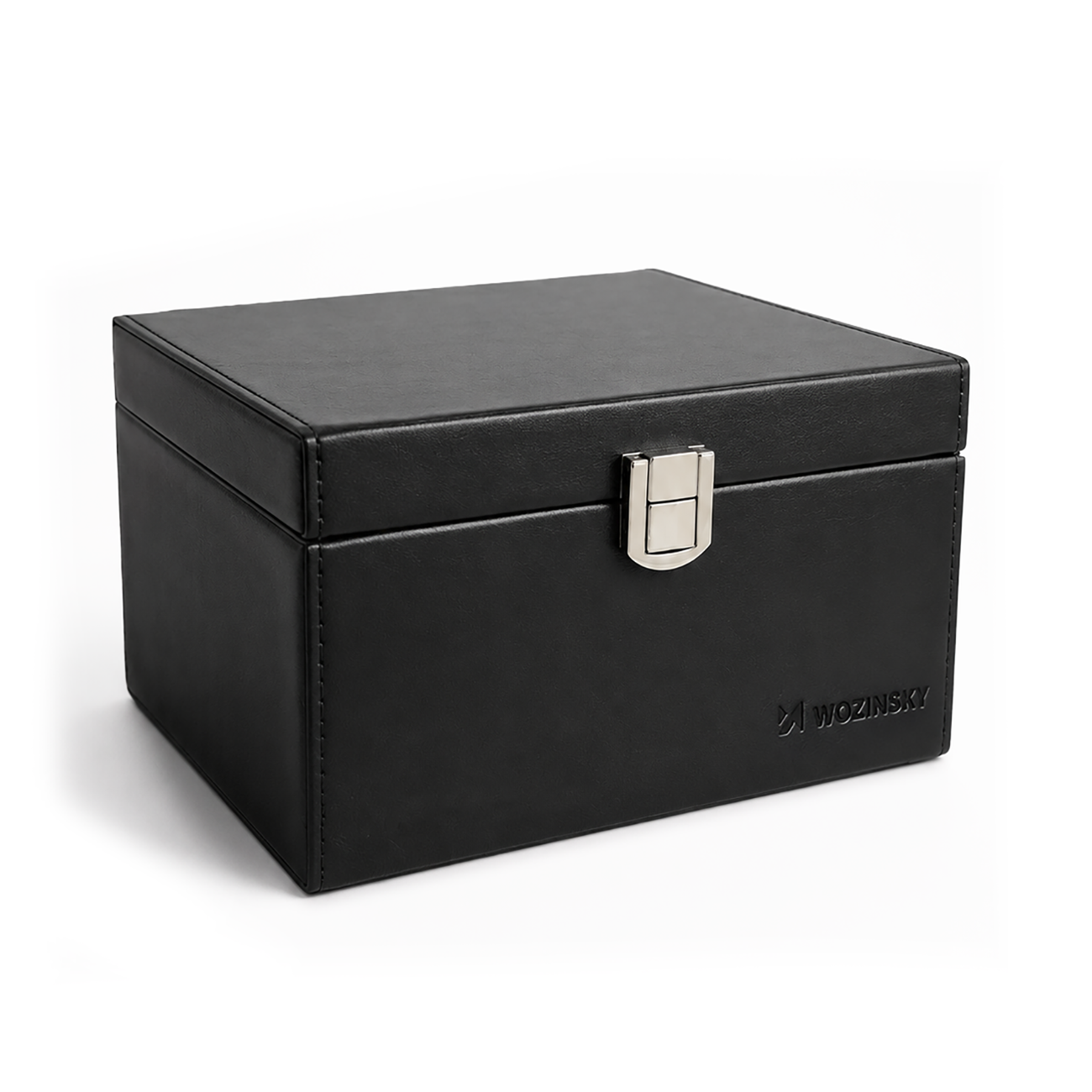 Wozinsky WPB-R16 RFID-signaalin estävä lokerollinen laatikko avaimettoman järjestelmän avaimille, 16x12x9 cm, musta