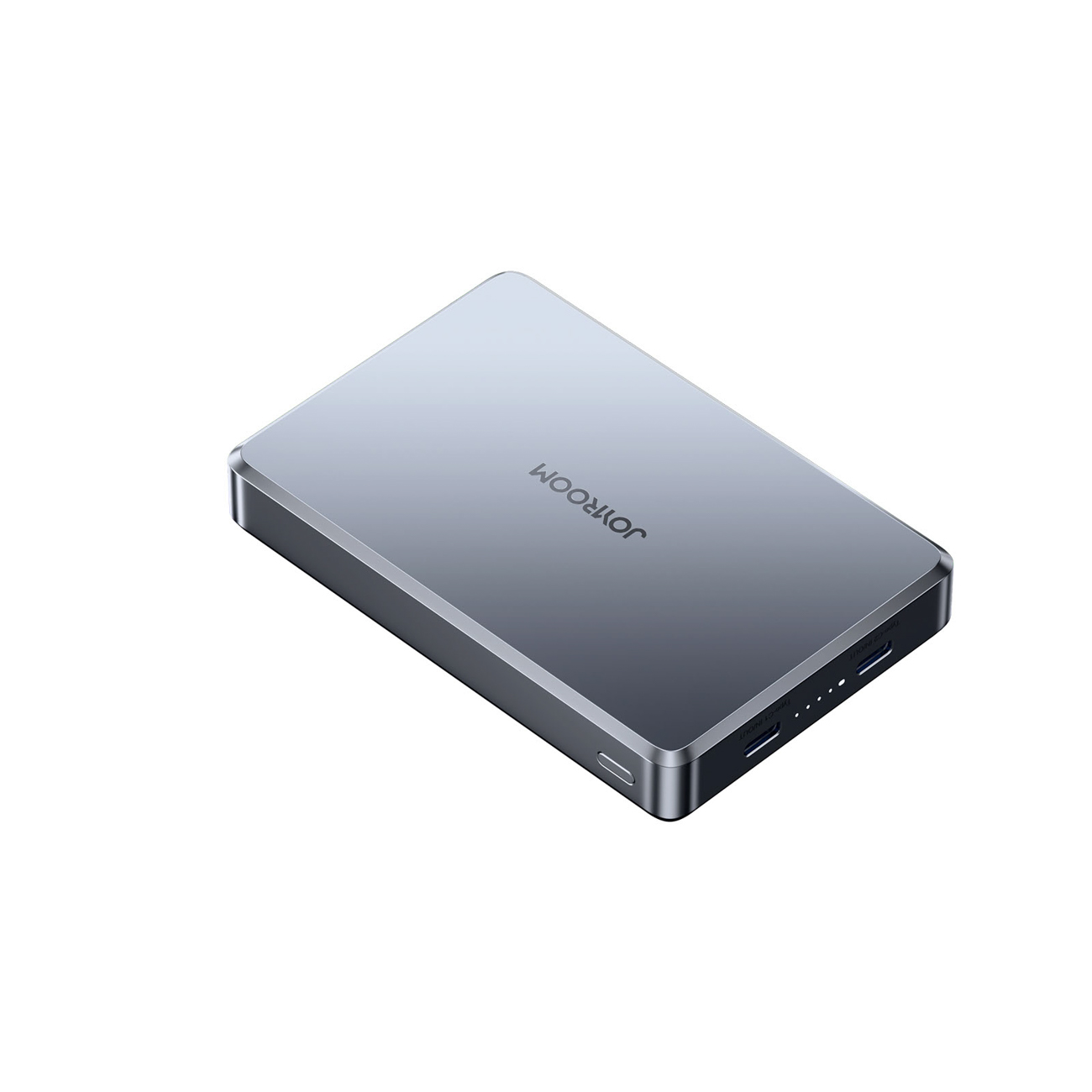 Joyroom JR-PBM08 Pro 22,5 W 10000 mAh varavirtalähde langattomalla latauksella ja 2 x USB-C-liitännällä – harmaa