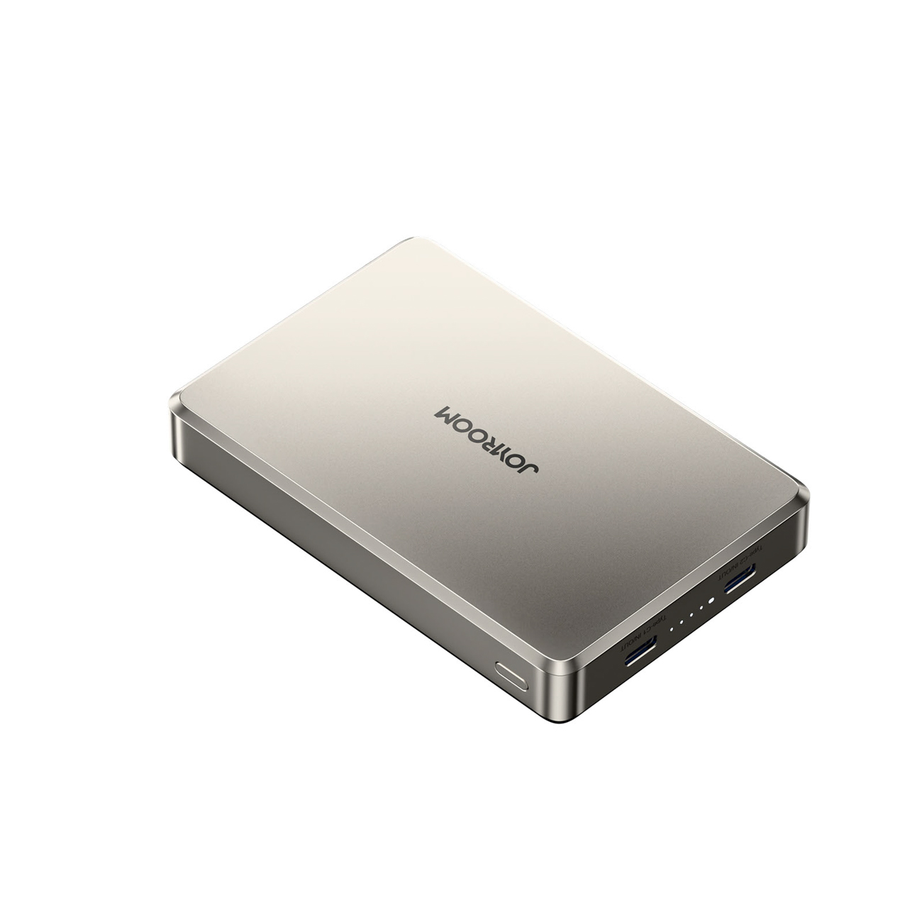 Joyroom JR-PBM08 Pro 22,5 W 10000 mAh varavirtalähde langattomalla latauksella ja 2 x USB-C-liitännällä – titaani