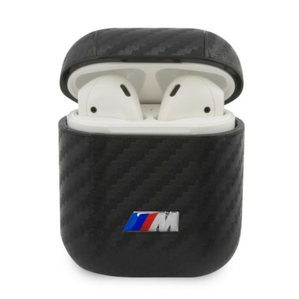 BMW PU Carbon M Collection -suojakuori AirPods 1/2 -malleille, musta