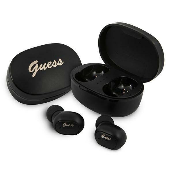 Guess GUTWST30BKTWS Bluetooth-langattomat kuulokkeet lataustelakalla, mustat