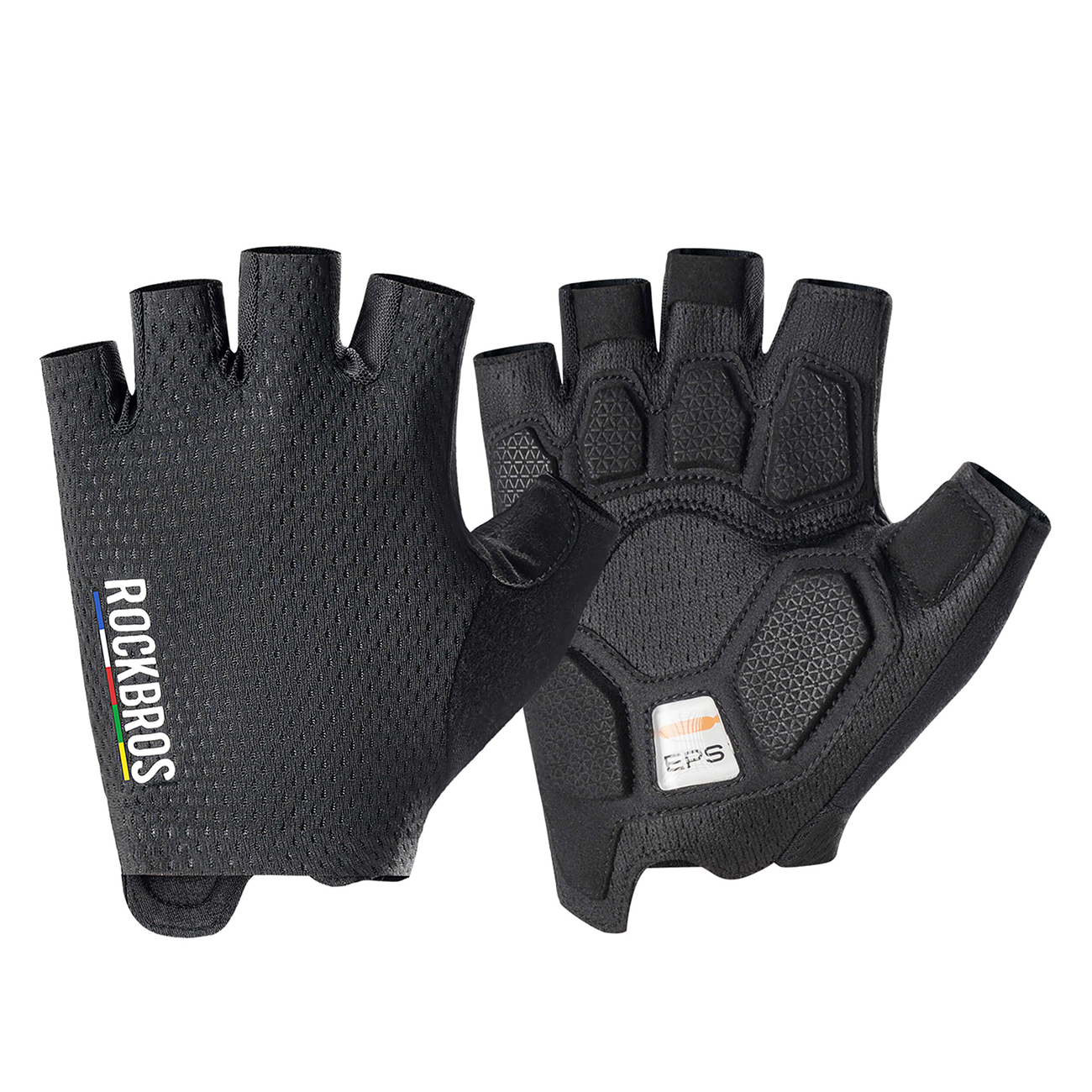 Rockbros TLS004 ROAD TO SKY Short Shock Absorbing Cycling Gloves L - Black