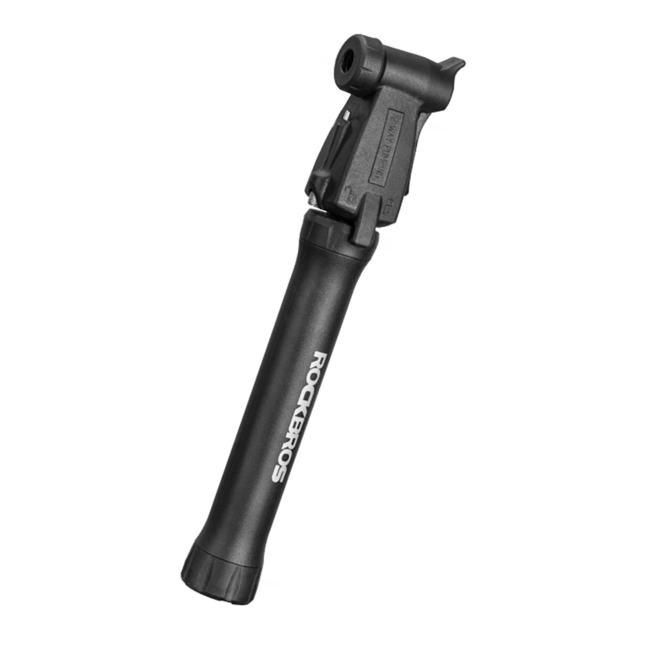 ROCKBROS TM-1701P 80 PSI minipyöräpumppu Presta- ja Schrader-venttiileille – väri: musta