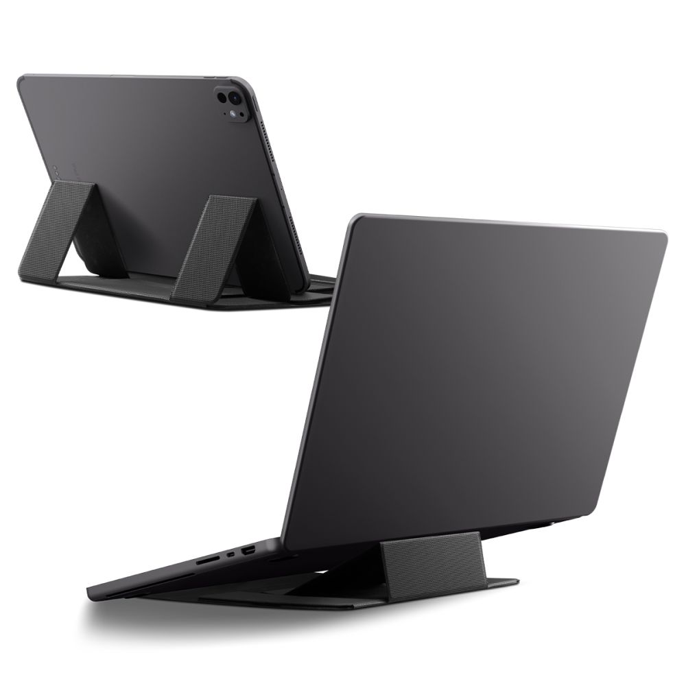 Spigen SlimFold LD201-S8 -kannettavan tietokoneen teline, harmaa