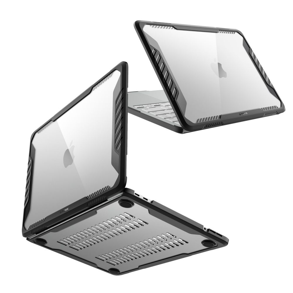 Supcase Unicorn Beetle Pro -suojakuori MacBook Neo 13" 2026 -mallille, läpinäkyvä musta