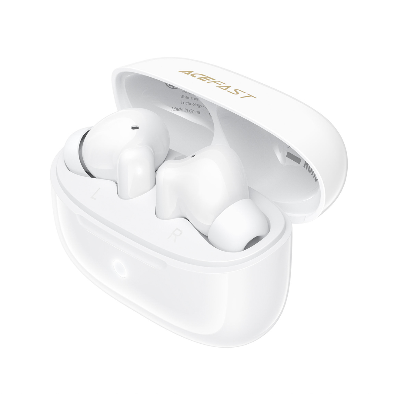 Acefast W7 TWS -langattomat in-ear-kuulokkeet ENC:llä, valkoiset