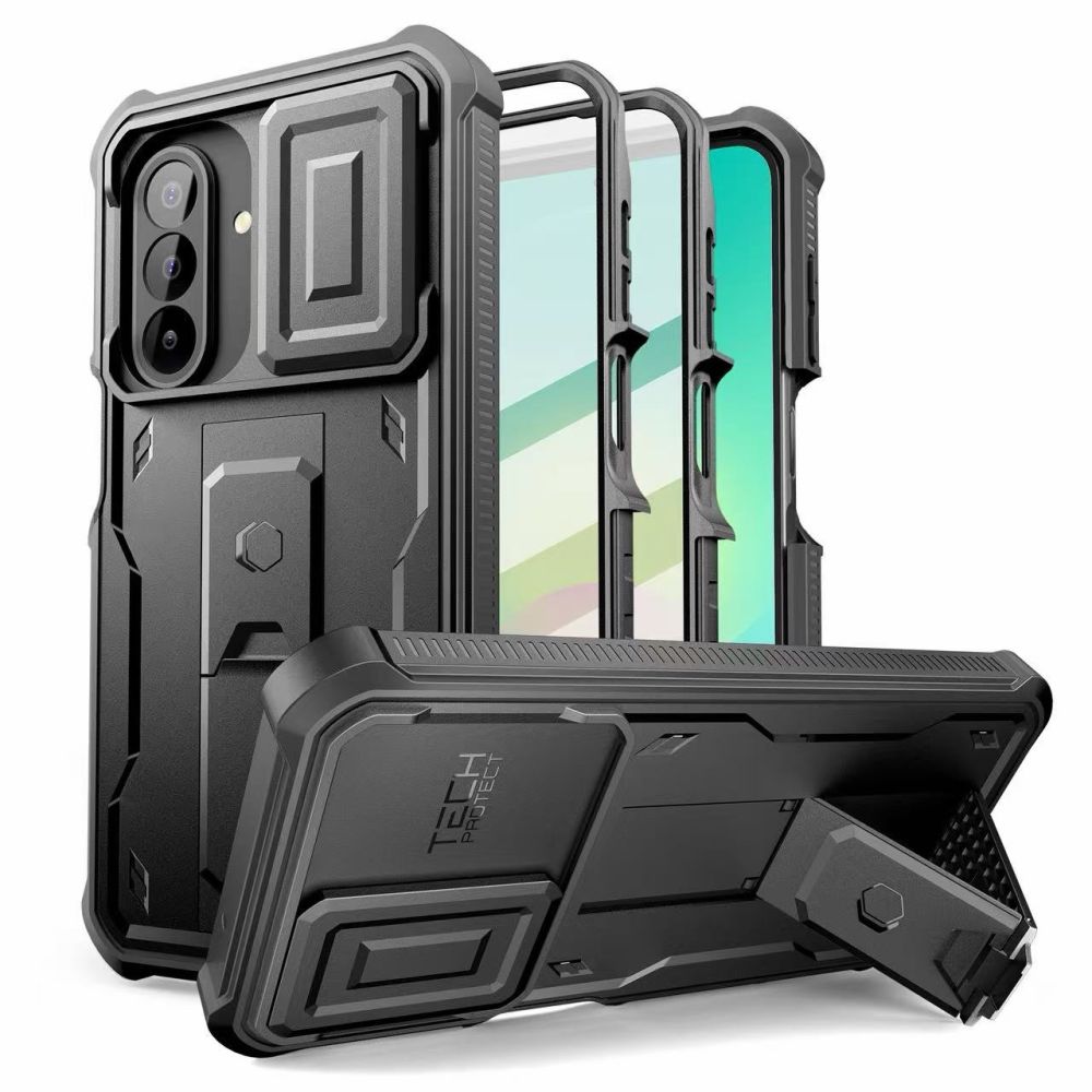 Tech-Protect Kevlar Cam+ -suojakuorisetti, 2 kpl, Samsung Galaxy A27 -mallille, musta