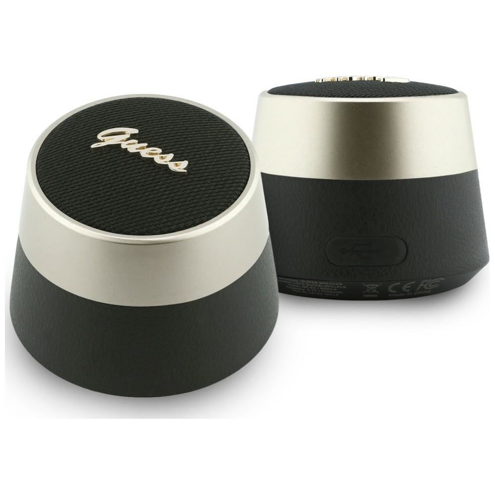 Guess 5 W Script Metal Logo Bluetooth-kaiutin, musta